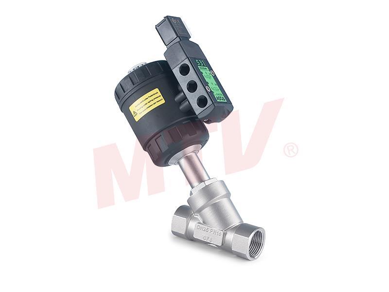 105 係列 螺（luó）紋式氣動角座閥配（pèi）電磁閥